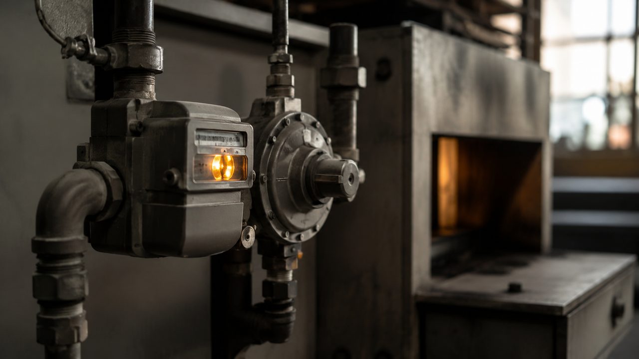 Таблица расчёта расхода газа по фазам цикла камеры полимеризации с суммой в кубометрах